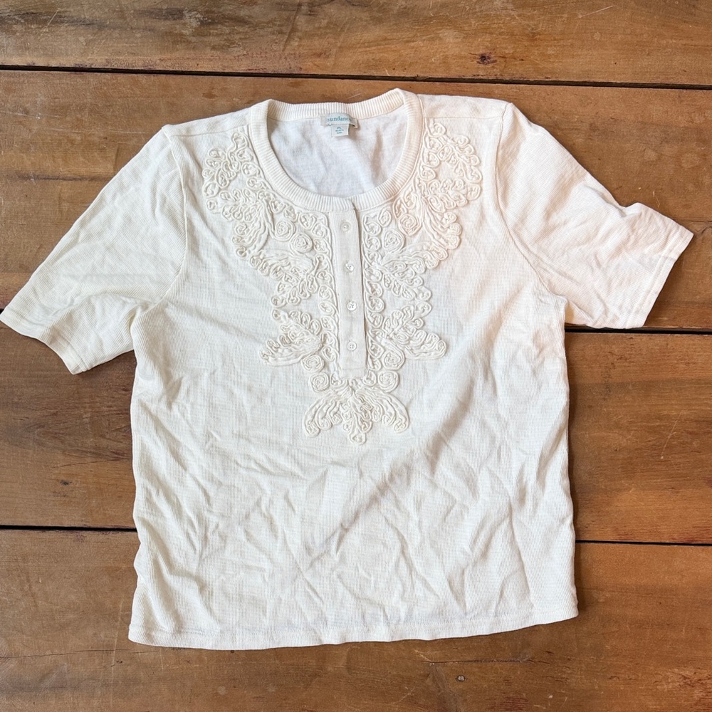 Sundance Short Sleeve Top. 100% cotton